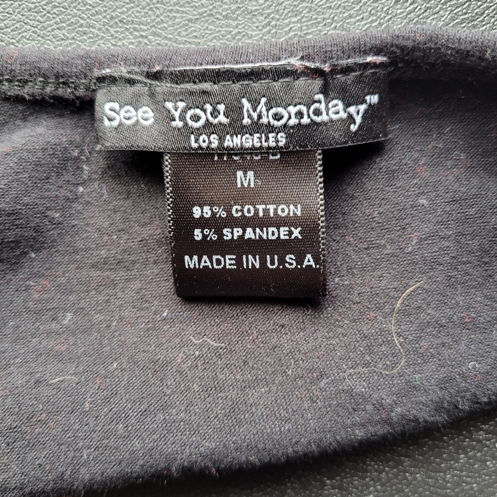 See You Monday Skeleton Hand Bra, VGUC, Size M - Picture 5 of 5